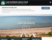 Tablet Screenshot of lakesuperiorcircletour.com